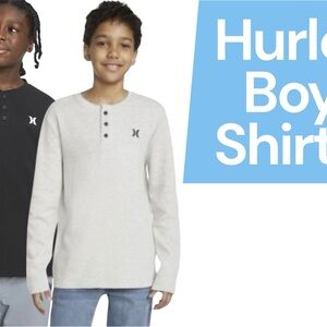 🌟 Hurley Long-Sleeve Tee – Boys Large (12–13 YRS) 🌟NWT Retail $28/selling - $22